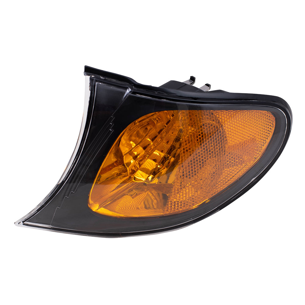 02-05 BMW 3 Series Drivers Corner Park Signal Marker Light Assembly - Black Trim