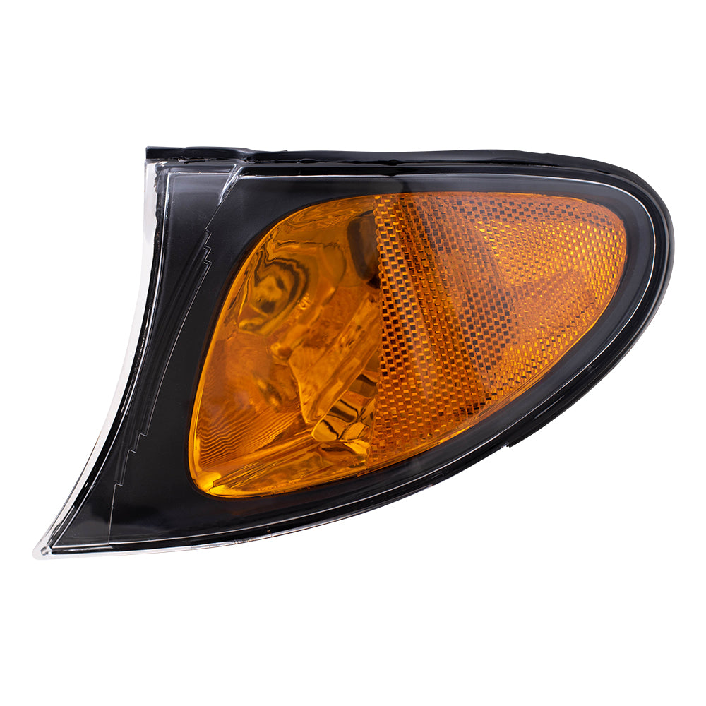 02-05 BMW 3 Series Drivers Corner Park Signal Marker Light Assembly - Black Trim