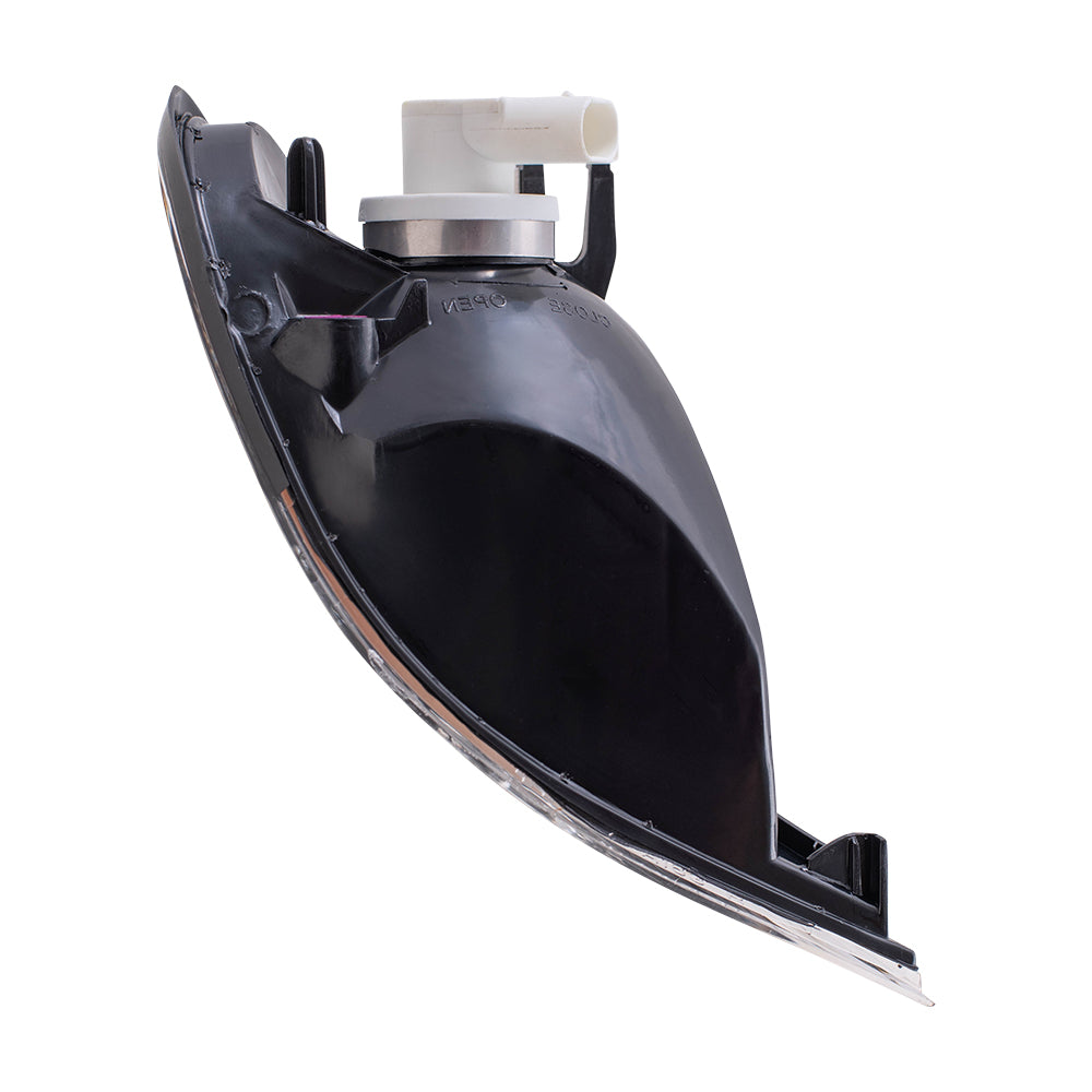 02-05 BMW 3 Series Drivers Corner Park Signal Marker Light Assembly - Black Trim