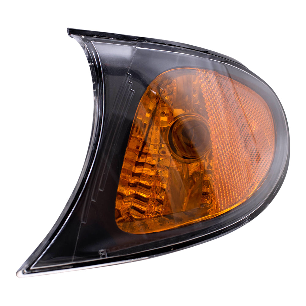 02-05 BMW 3 Series Drivers Corner Park Signal Marker Light Assembly - Black Trim
