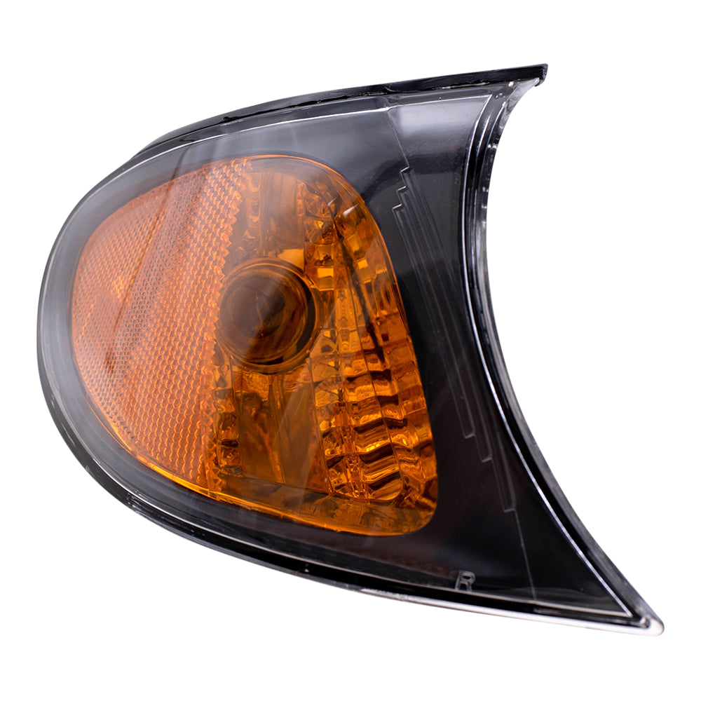 Brock Replacement Driver and Passenger Park Side Signal Marker Light Lamp Compatible with 02-05 3 Series 63137165859 63137165860