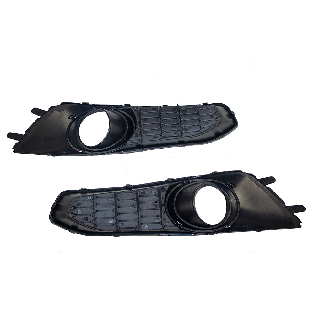 Brock Replacement Pair Set Fog Light Lamp Clear Lens w/ Bezels, Bulb, Wiring & Switches Left + Right Kit Compatible with Legacy WRX Forester Impreza Crosstrek 84501AJ060