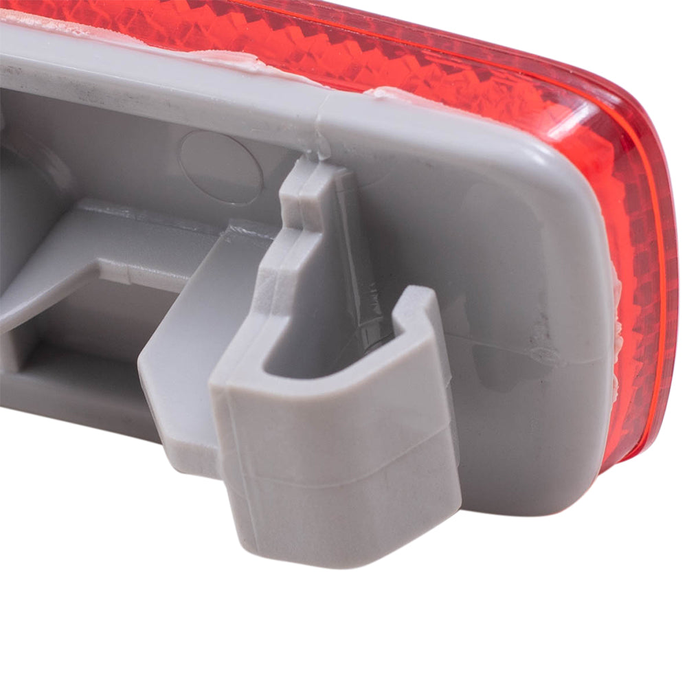 Brock Replacement Passengers Rear Bumper Relflector Side Marker Lens Unit Compatible with Various Models D350-51-5L0E MA1185101