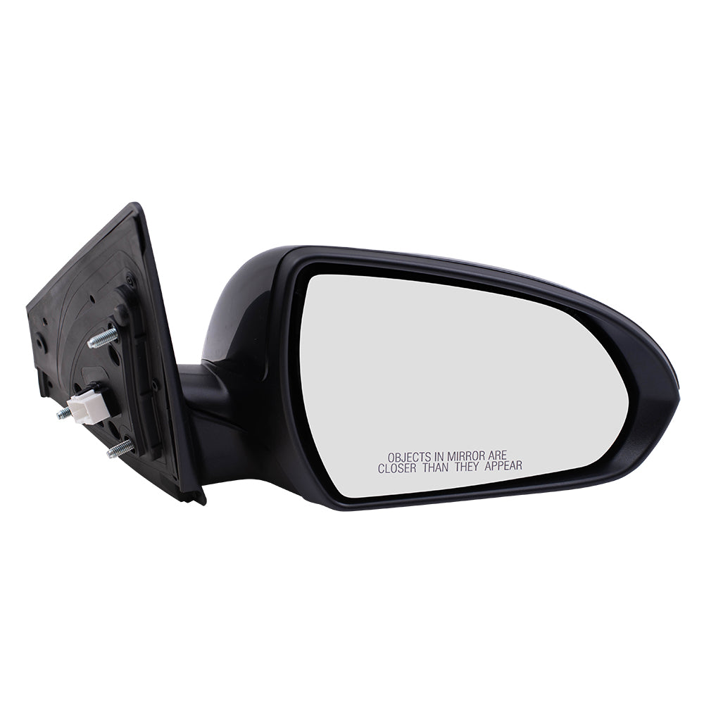 Brock Replacement Set Power Mirrors with Blind Spot Glass Compatible with 2017 2018 2019 2020 Elantra Sedan
