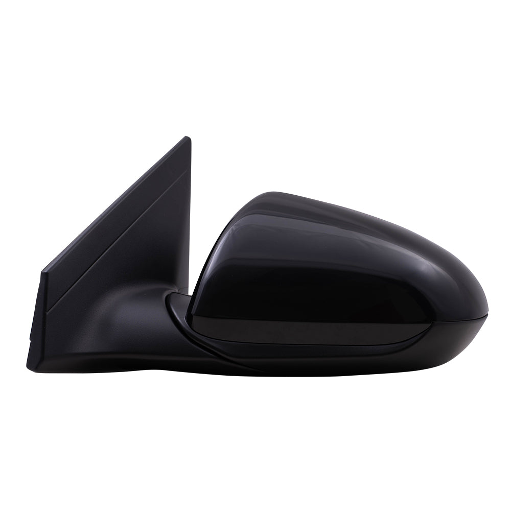 Brock Replacement Driver Power Mirror with Blind Spot Glass Compatible with 2017 2018 2019 2020 Elantra Sedan