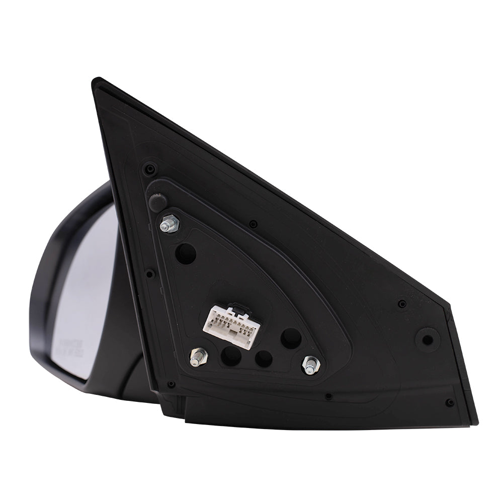 Brock Replacement Driver Power Mirror with Blind Spot Glass Compatible with 2017 2018 2019 2020 Elantra Sedan