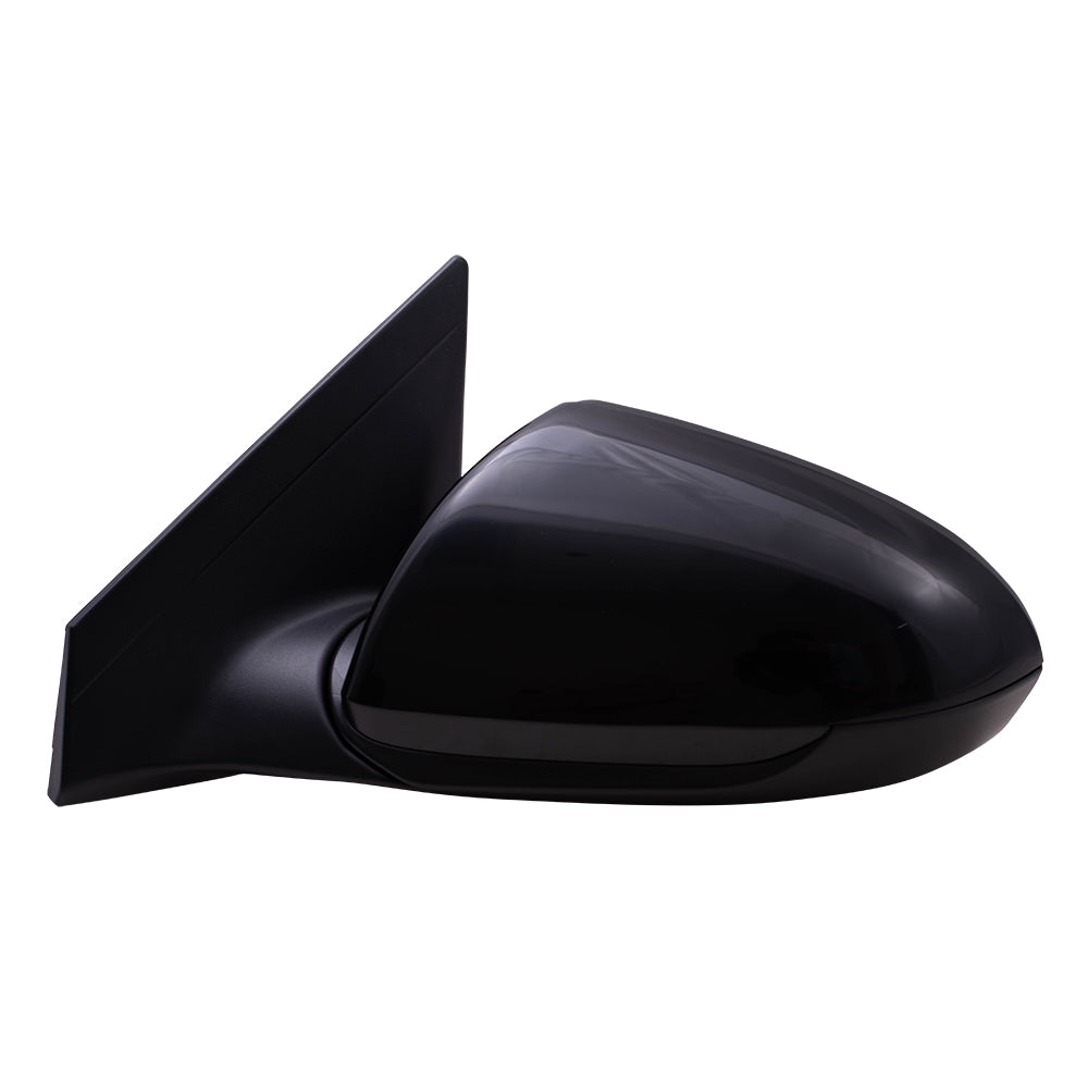 Brock Replacement Driver Power Mirror with Blind Spot Glass Compatible with 2017 2018 2019 2020 Elantra Sedan