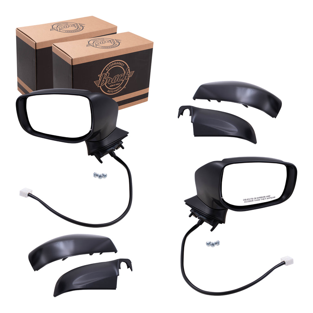 Power Mirrors Set fits 17-20 Subaru Impreza w/ Textured + Ready to Paint Covers