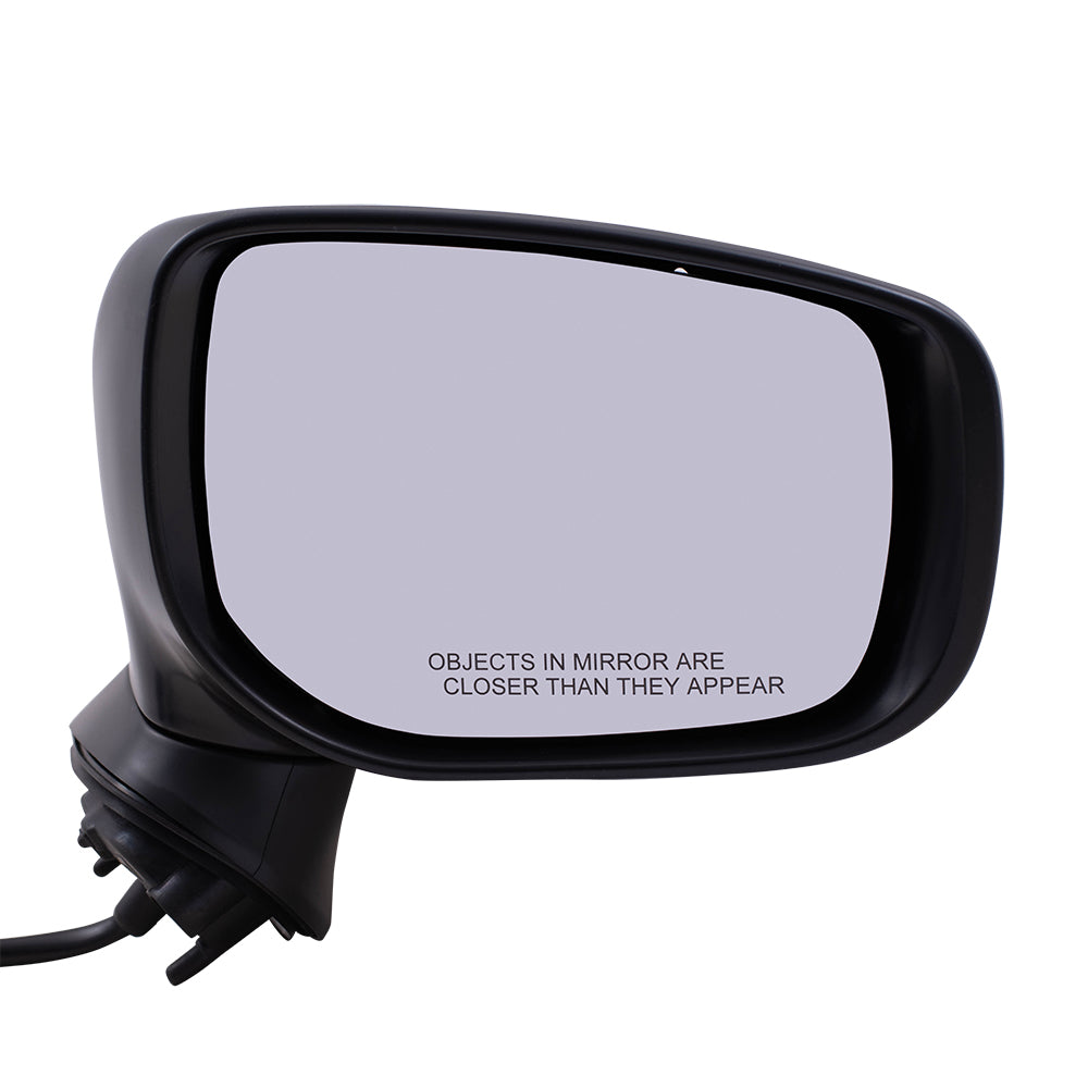 Brock Replacement Passenger Power Side Mirror with Ready-to-Paint and Textured Black Covers Compatible with 2017-2020 Impreza