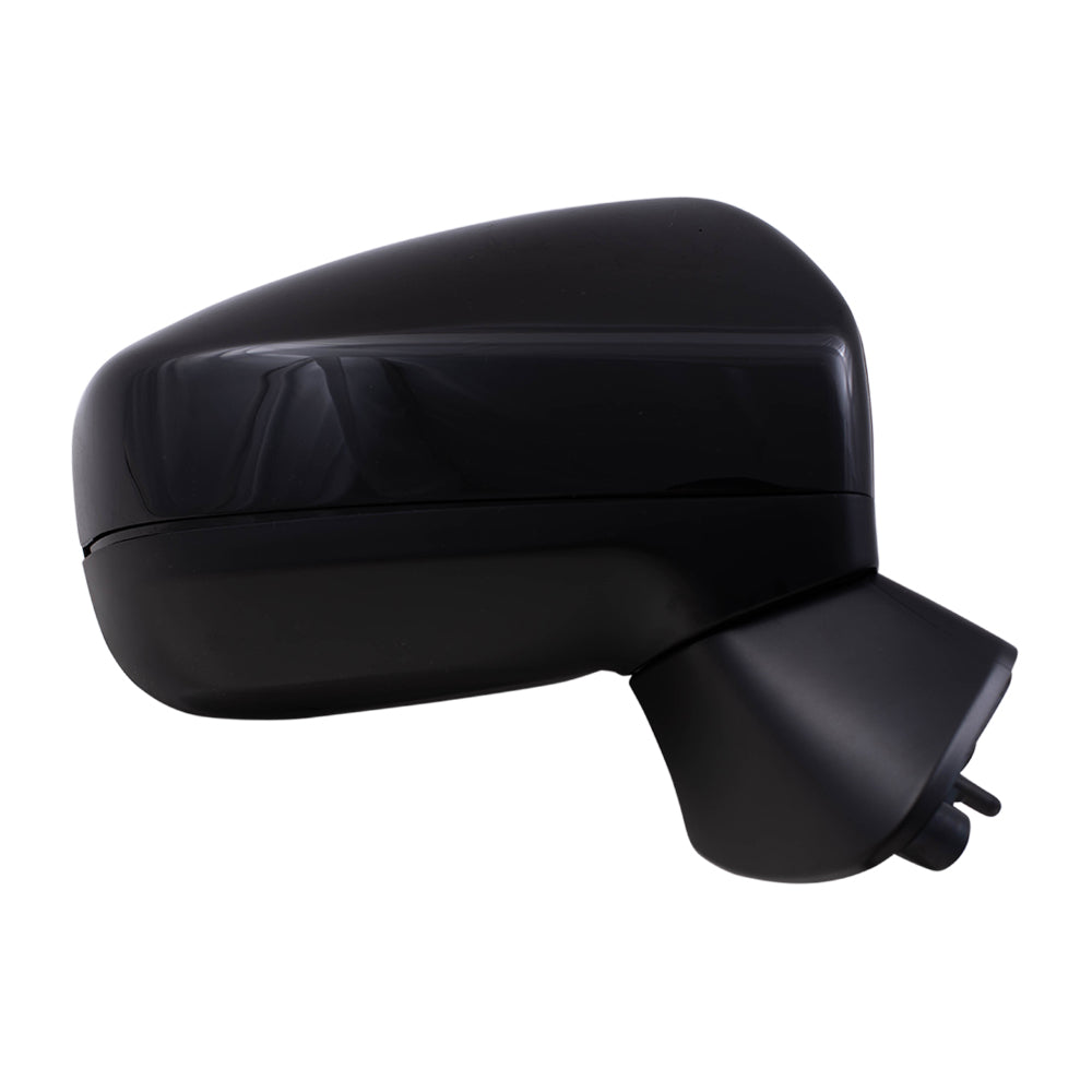 Brock Replacement Passenger Power Side Mirror with Ready-to-Paint and Textured Black Covers Compatible with 2017-2020 Impreza