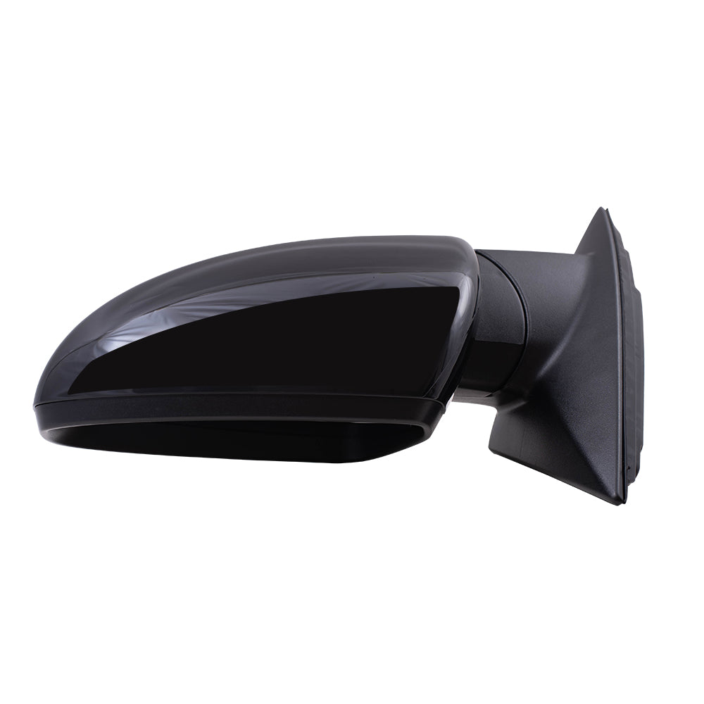 Brock Aftermarket Replacement Driver Left Power Mirror Paint to Match Black without Heat-Signal-Blind Spot Detection Compatible with 2019-2020 Forte Sedan
