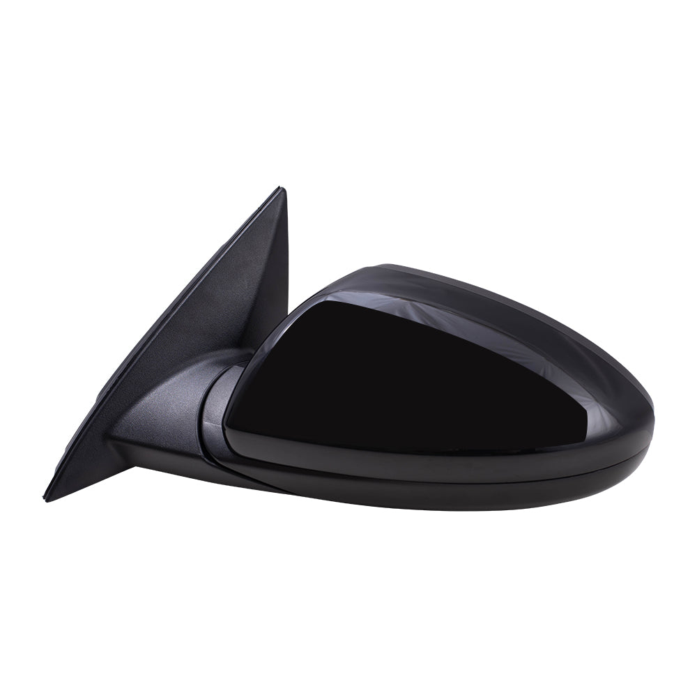 Brock Aftermarket Replacement Driver Left Power Mirror Paint to Match Black without Heat-Signal-Blind Spot Detection Compatible with 2019-2020 Forte Sedan