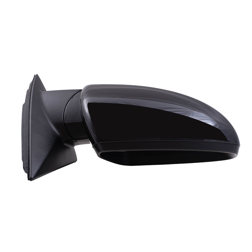 Brock Aftermarket Replacement Passenger Right Power Mirror Paint to Match Black without Heat-Signal-Blind Spot Detection Compatible with 2019-2020 Forte Sedan