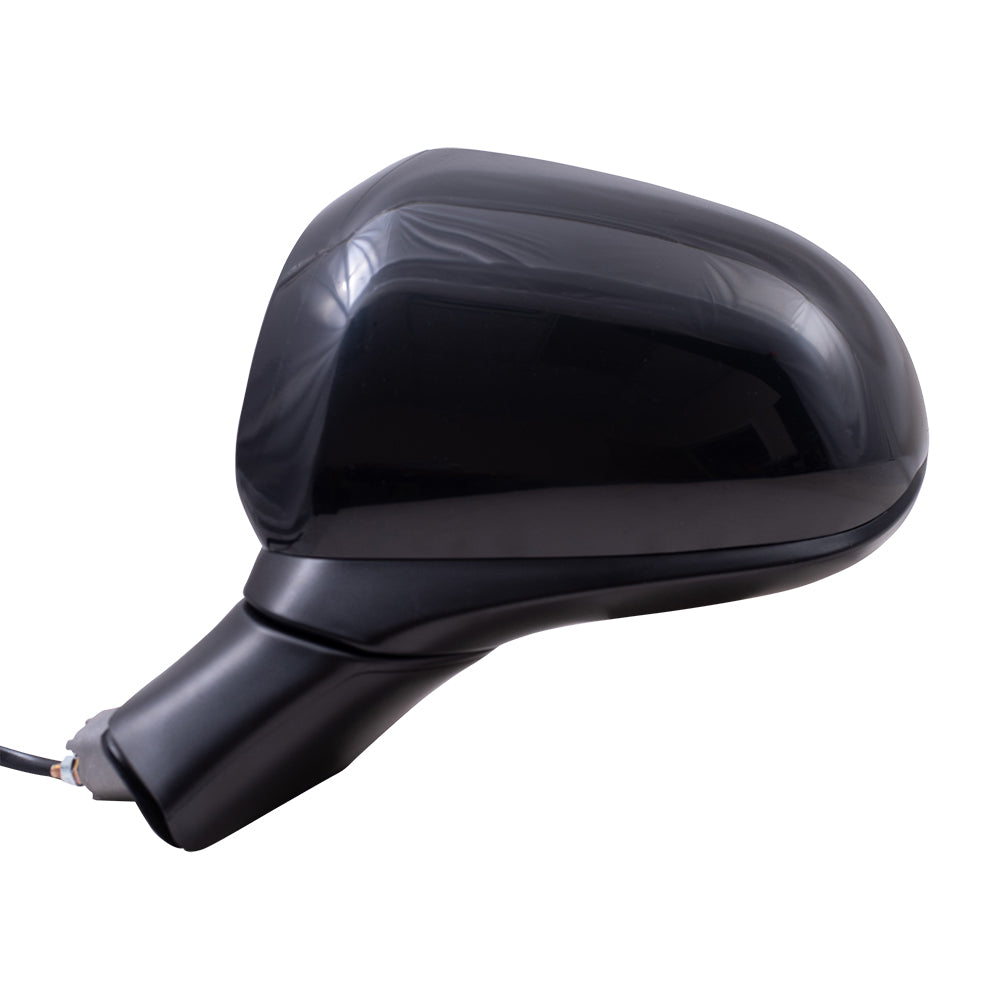 Brock Aftermarket Replacement Driver Left Power Mirror Textured Black without Heat-Signal-Camera Compatible with 2019 Hyundai Santa Fe