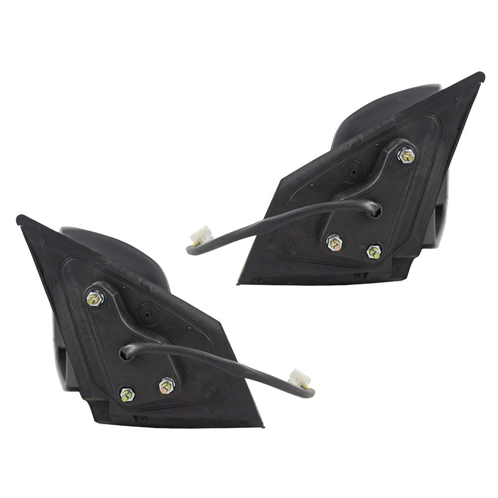 Brock Replacement Pair Set Power Side View Mirrors Compatible with 15-17 Lancer 7632C351WB 7632C352WB