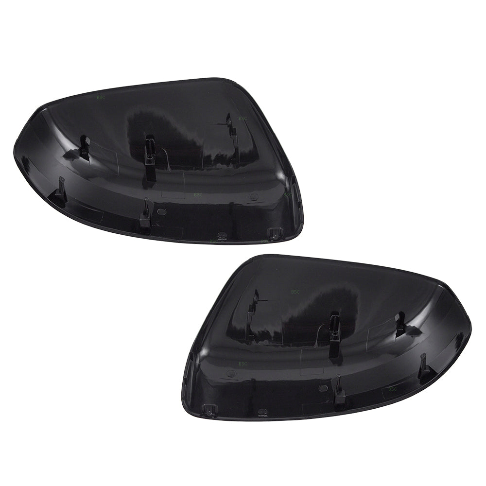 Brock Replacement Pair Set Power Side View Mirrors Compatible with 15-17 Lancer 7632C351WB 7632C352WB