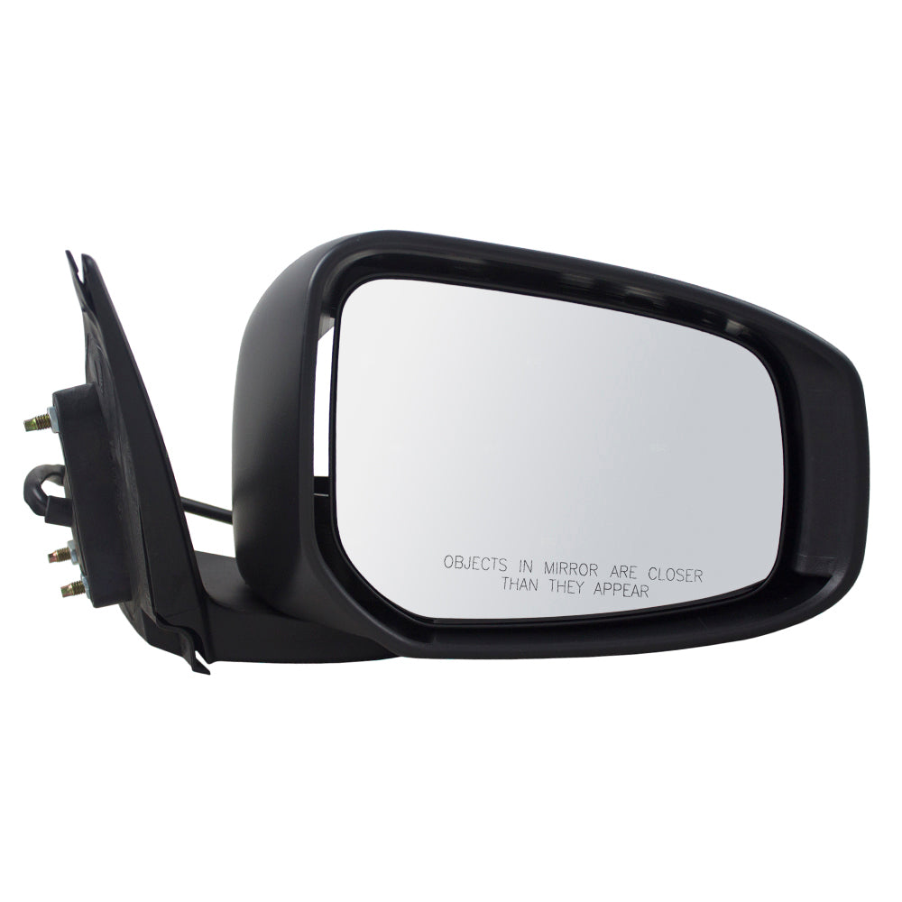 Brock Replacement Passengers Power Side View Mirror Compatible with 15-17 Lancer 7632C352WB