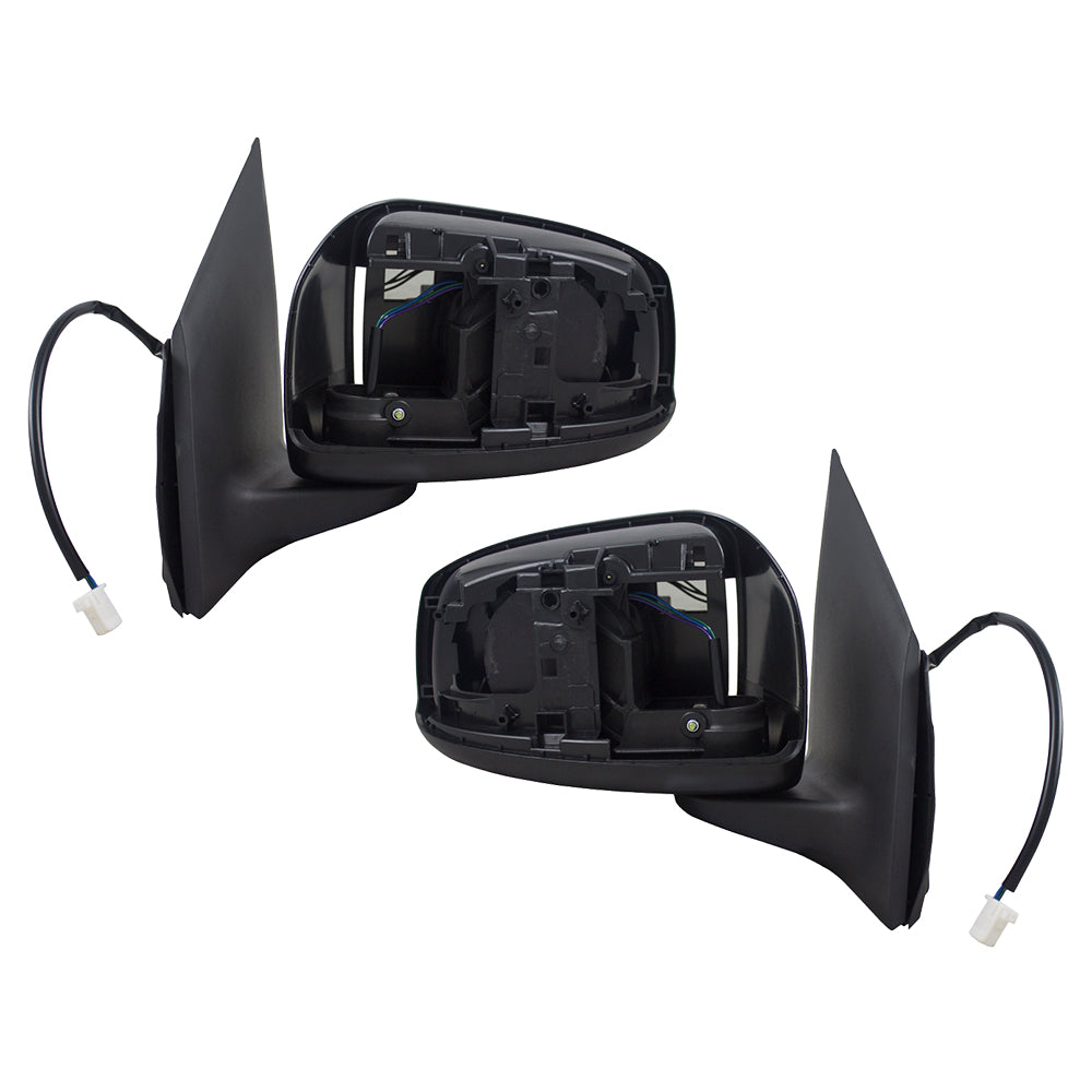 Brock Replacement Pair Set Power Side View Mirrors Compatible with 14-17 Mirage 7632B279 7632B168XA