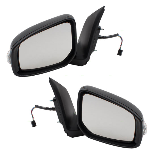 Brock Replacement Pair Set Power Side View Mirrors w/ Signal Compatible with 15-18 Mirage & 17-18 Mirage G4 SE 7632B805 7632B790XA