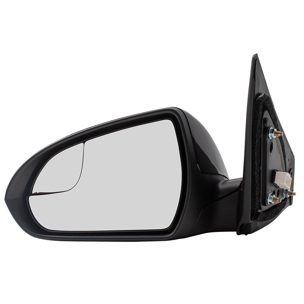 Brock Replacement Drivers Power Side View Mirror w/ Spotter Glass Compatible with 17-19 Elantra Sedan USA 87611-F3050