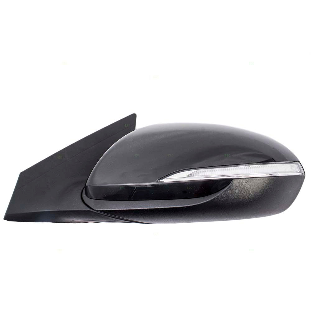 Brock Replacement Pair Set Power Side View Mirrors Heated w/ Signal & Blind Spot Detection Compatible with 17-18 Elantra Sedan HY1320227 HY1320227