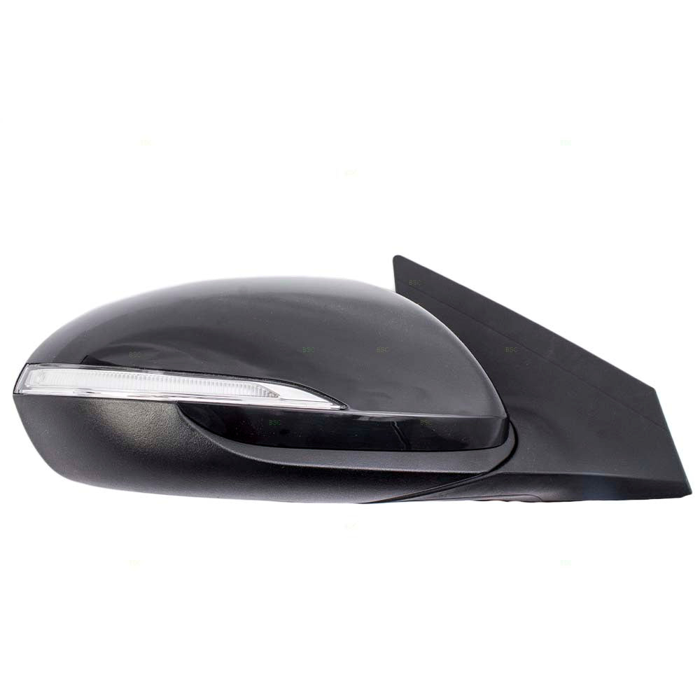 Brock Replacement Passengers Power Side View Mirror Heated w/ Signal & Blind Spot Detection Compatible with 17-18 Elantra Sedan HY1320227 HY1320227