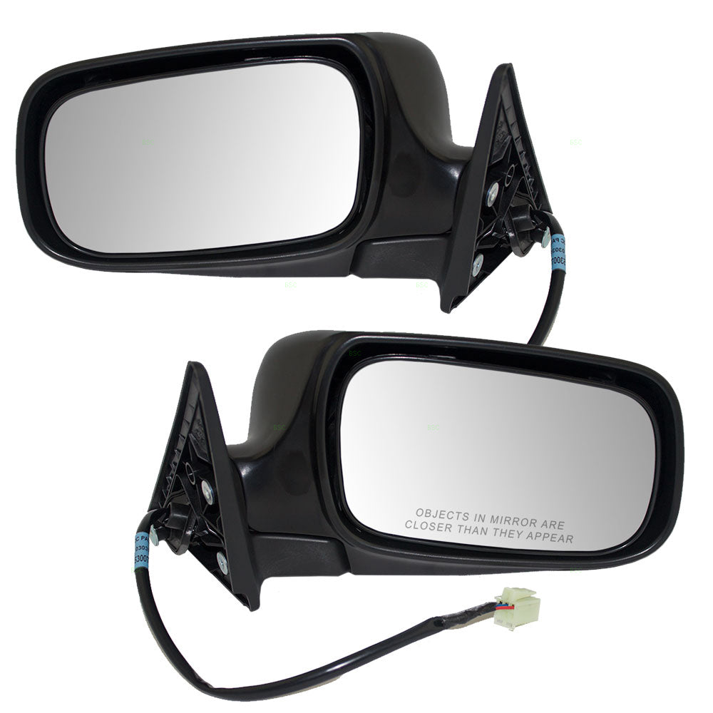 Brock Replacement Driver and Passenger Power Side View Mirror Compatible with 2004-2008 Forester SUV 91031SA571 91031SA561