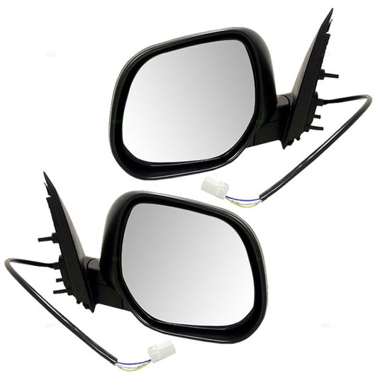 Brock Replacement Driver and Passenger Power Side View Mirror Ready-to-Paint Compatible with 07-09 Outlander SUV 7632A063 7632A064