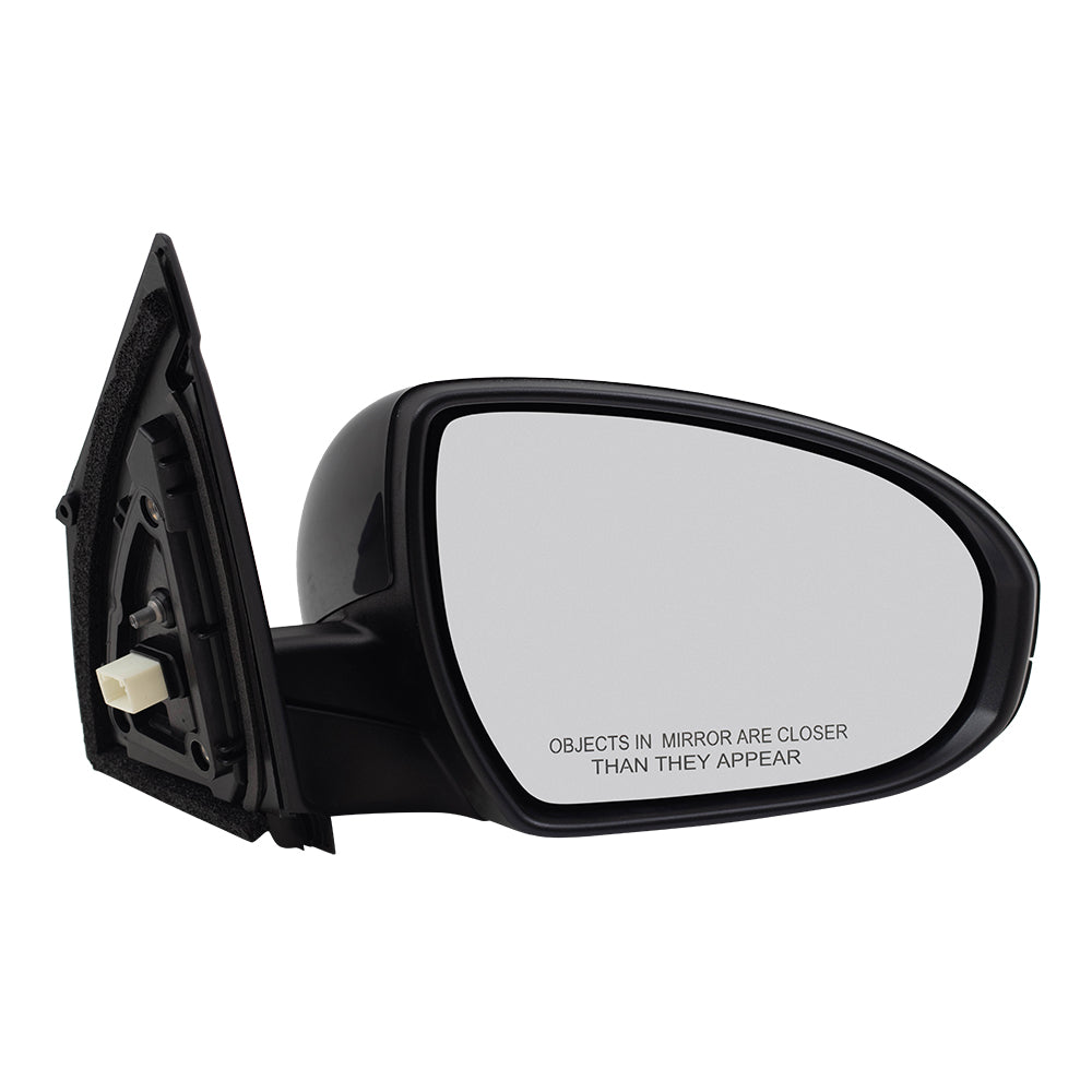 Brock Replacement Passenger Power Side Mirror Heated Compatible with 2016-2018 Tucson