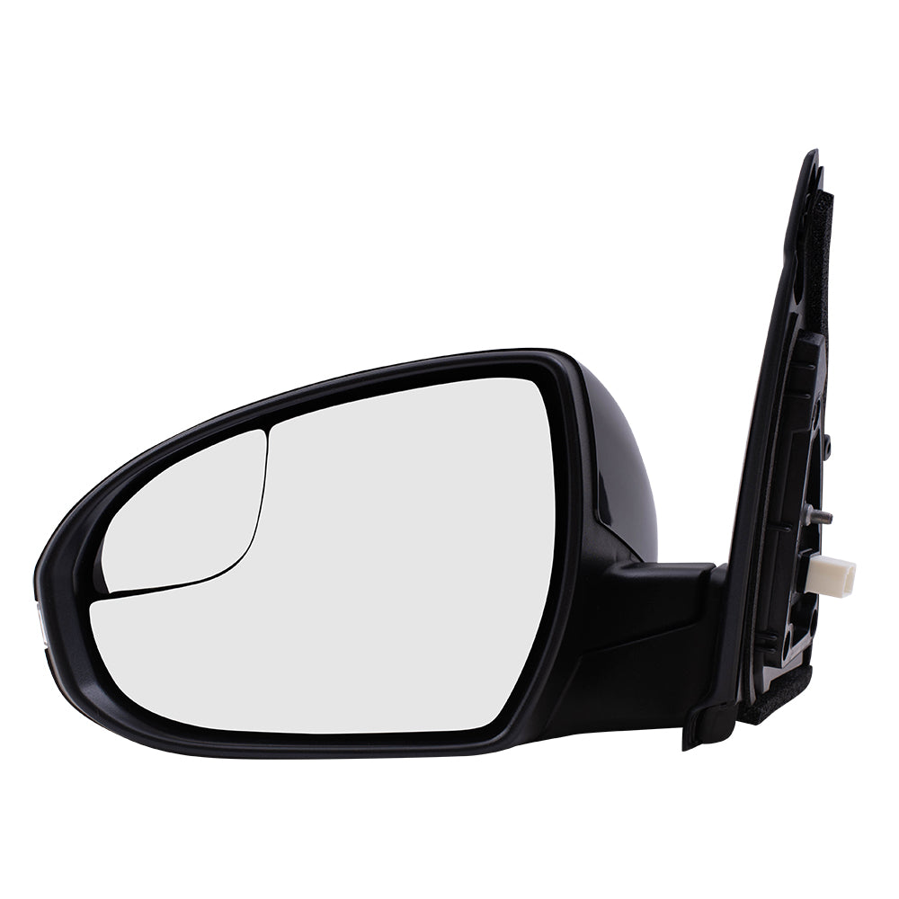 Brock Replacement Driver Power Side Mirror Heated Signal Compatible with 2016-2018 Tucson