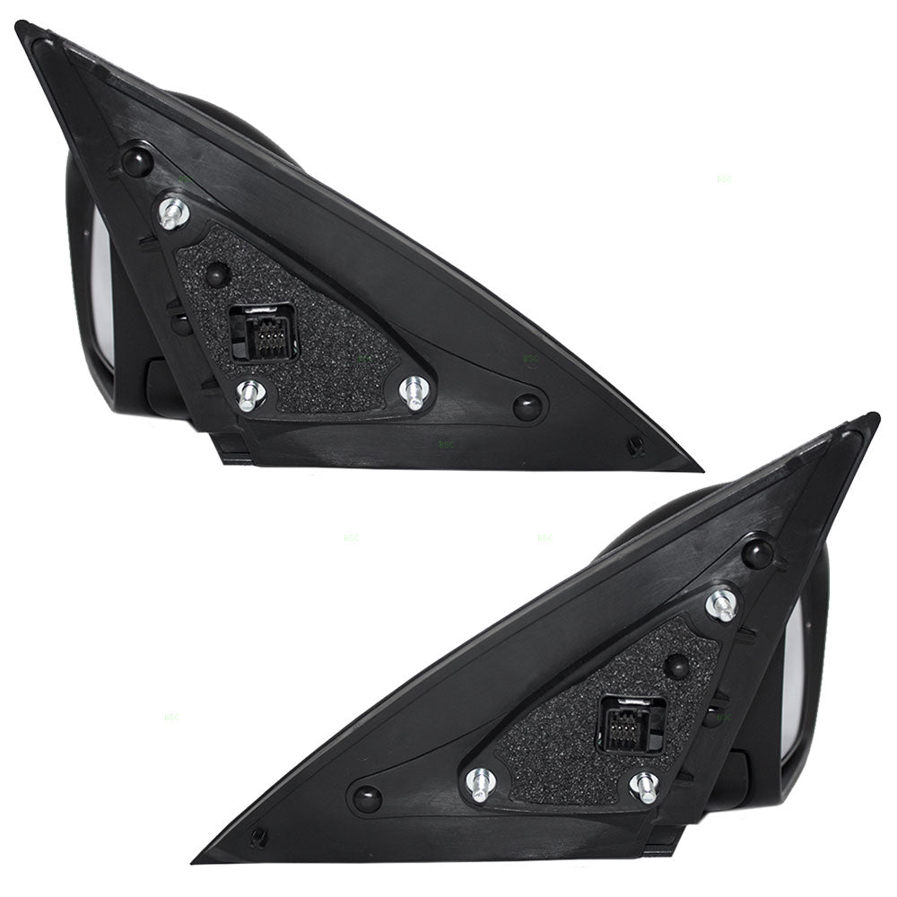 Brock Replacement Driver and Passenger Power Side View Mirrors Heated Signal Power Folding Compatible with 2012-2013 Optima 876104C020 876204C020