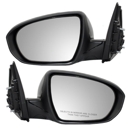 Brock Replacement Driver and Passenger Power Side View Mirrors Heated Signal Compatible with 2014-2015 Optima 87610 4C510 87620-4C510