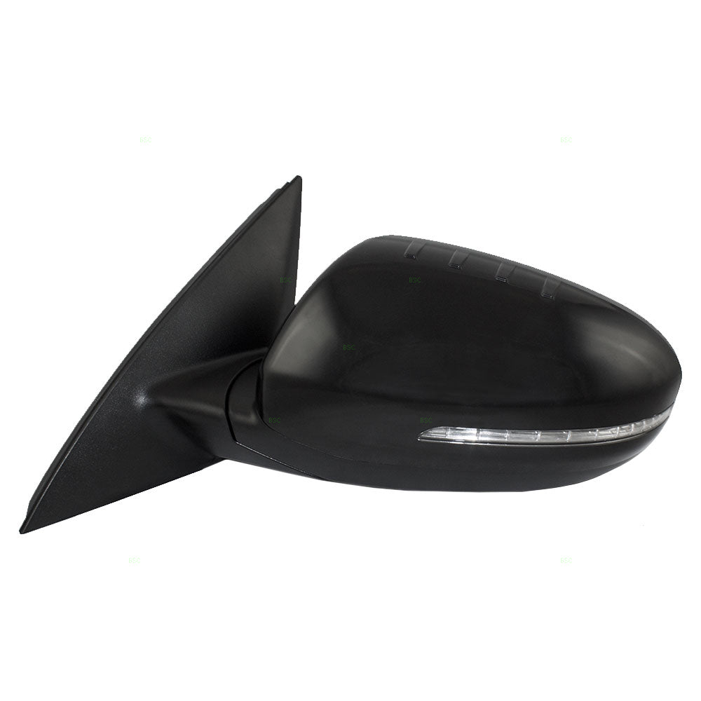 Brock Replacement Drivers Power Side View Mirror Heated Signal Compatible with 2014-2015 Optima 876104C501 876104C510