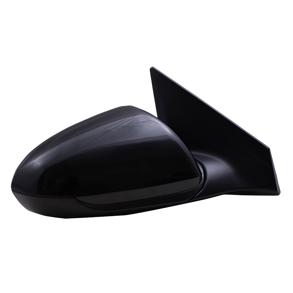 Brock Replacement Set Power Mirrors Heated with Blind Spot Glass Compatible with 2017 2018 Elantra Sedan