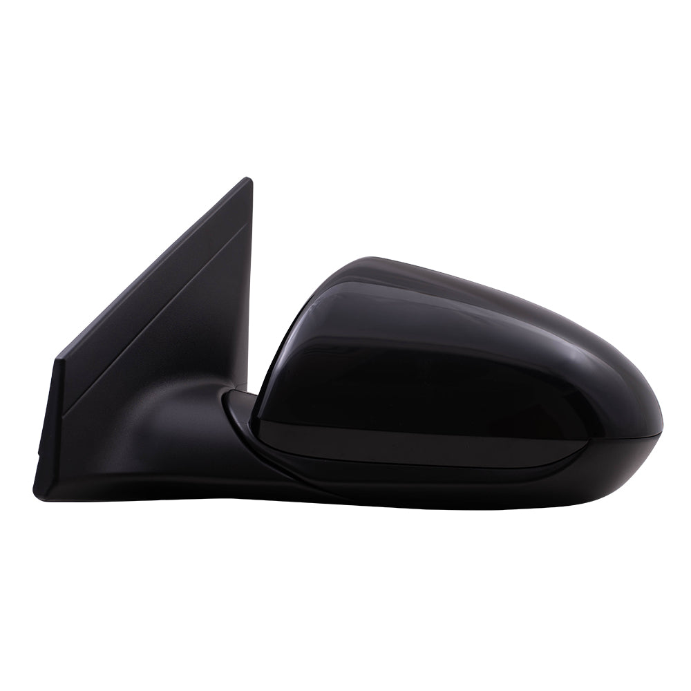 Brock Replacement Driver Power Mirror Heated with Blind Spot Glass Compatible with 2017 2018 Elantra Sedan