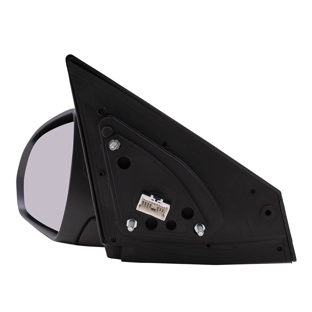 Brock Replacement Driver Power Mirror Heated with Blind Spot Glass Compatible with 2017 2018 Elantra Sedan