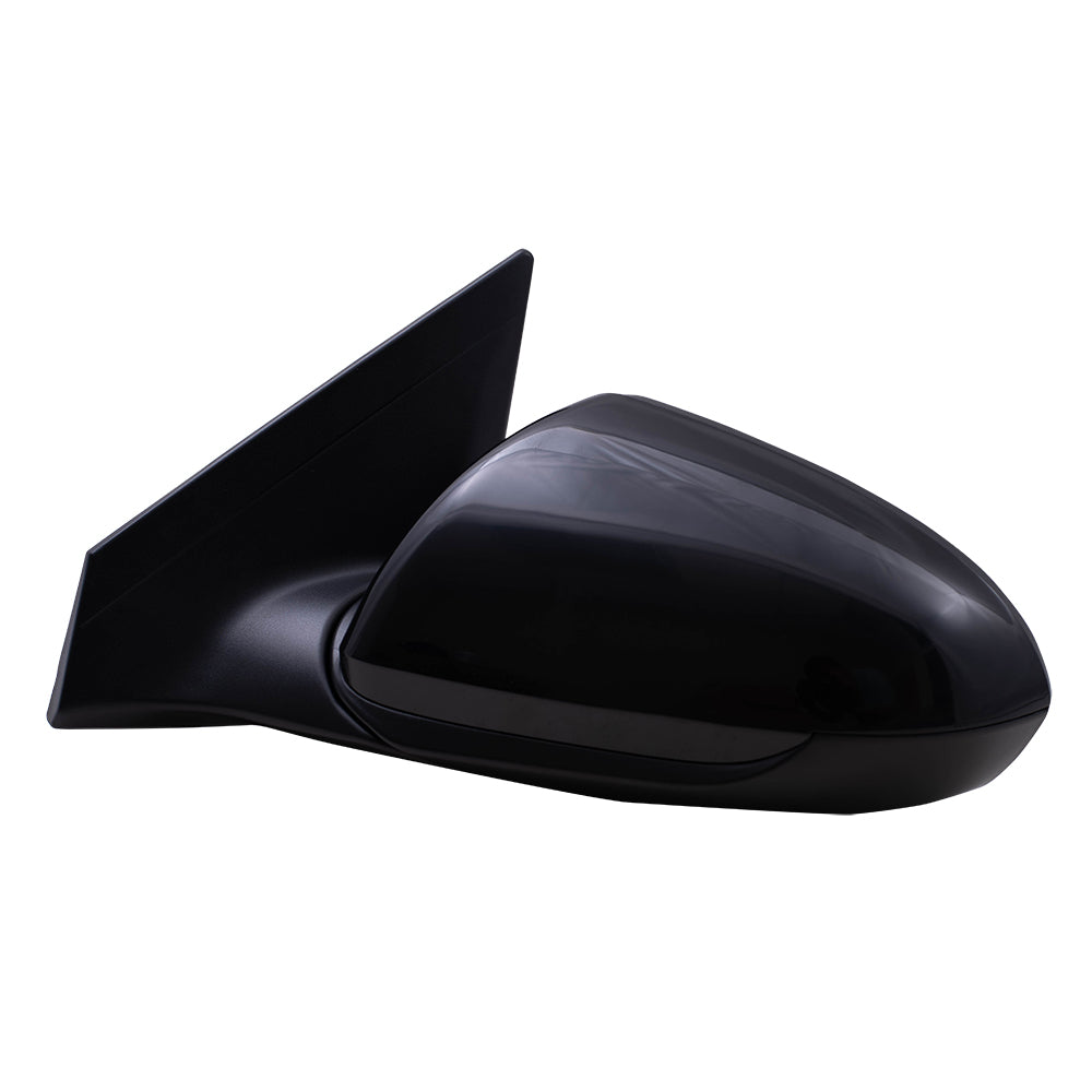 Brock Replacement Driver Power Mirror Heated with Blind Spot Glass Compatible with 2017 2018 Elantra Sedan
