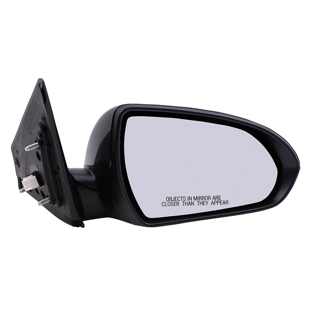 Brock Replacement Passenger Power Mirror Heated Compatible with 2017 2018 Elantra Sedan