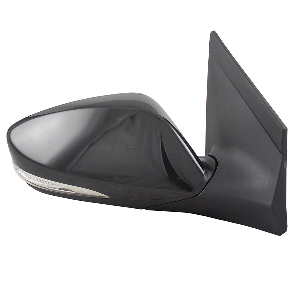 Brock Replacement Passengers Side View Power Mirror Heated Signal Compatible with 13-17 Elantra GT 87620-A5200
