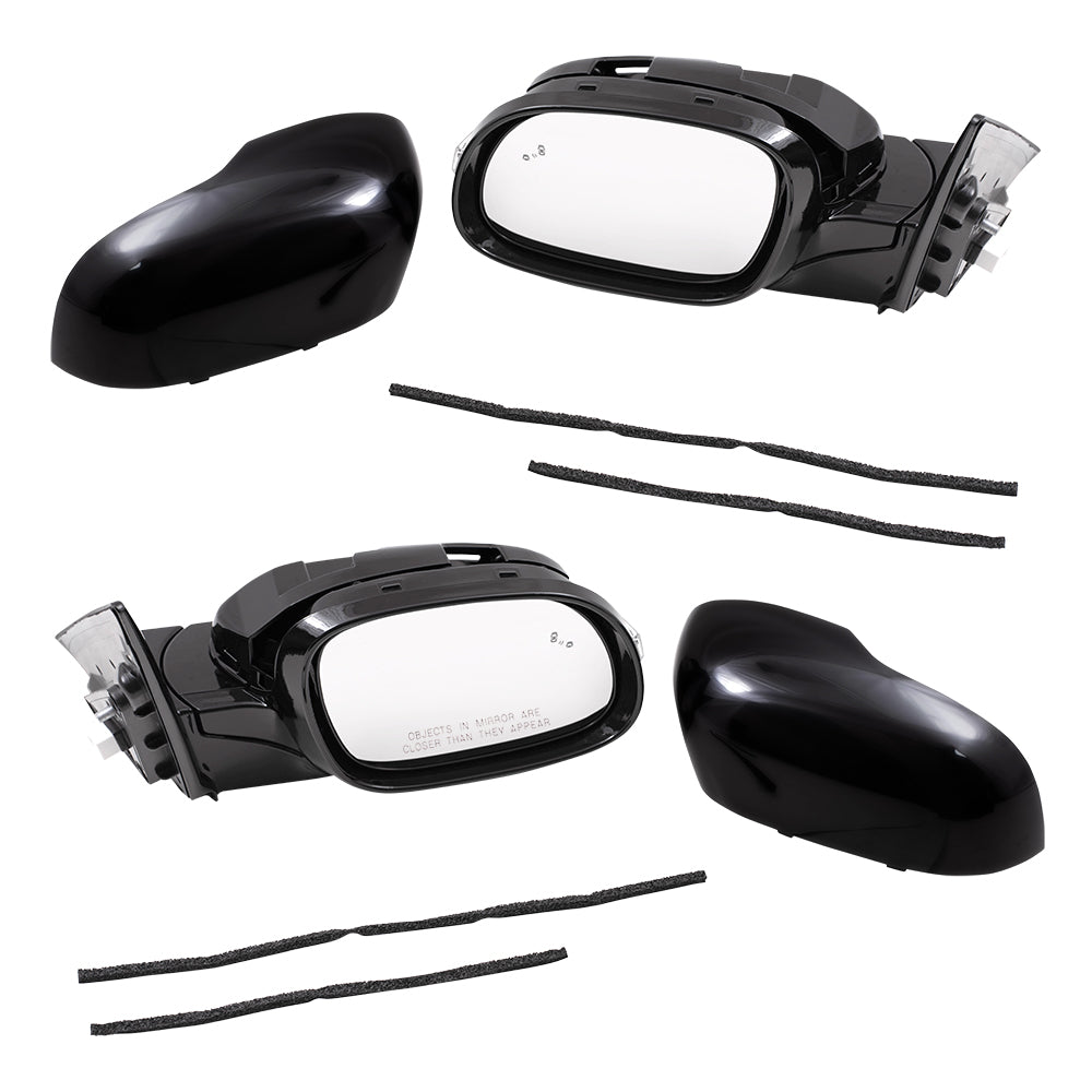 Brock Replacement Power Folding Passenger Side Power Mirror Assembly w/ Heat Signal BSD Compatible with 17-19 Soul