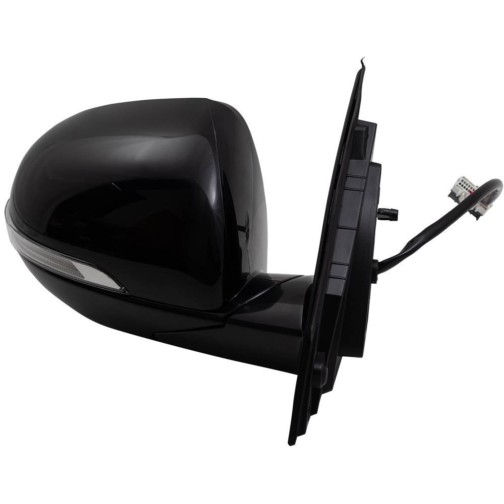 Brock Replacement Pair Side View Mirrors Compatible with 2016-2019 Sorento Power Heated Signal Driver Passenger Set 87610C6080 87620C6080