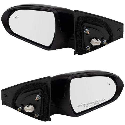 Pair Mirrors for 17-18 Hyundai Elantra Power Signal Heated Blind Spot Detection
