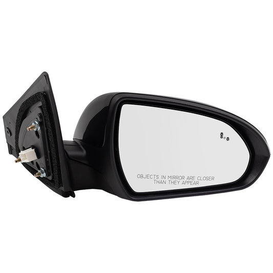 Brock Replacement Side View Power Mirror Compatible with 2017-2018 Elantra Sedan Passengers Heated Signal Blind Spot Detection 87620F3030 87620F2290