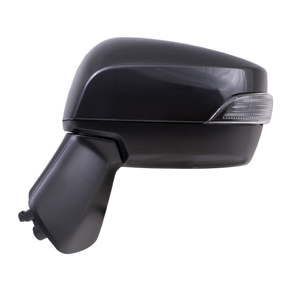Brock Replacement Driver Side Power Mirror Paint to Match Black with Heat, Signal and Blind Spot Detection Compatible with 2016-2020 WRX & 2016 Crosstrek Hybrid
