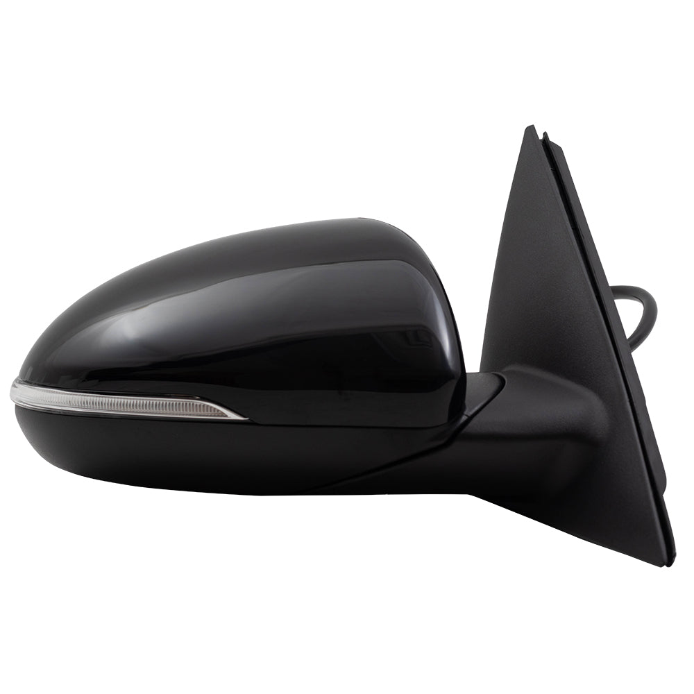 Brock Replacement Pair Side View Power Mirrors Compatible with 2016-2018 Optima Heated Signal Power Folding Driver and Passenger Set Replacement fits 87610D5030 87620D5030