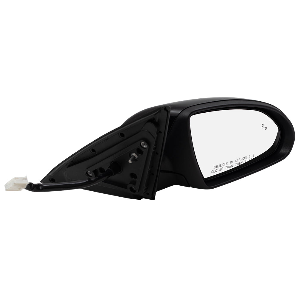 Brock Replacement Side View Power Mirror Compatible with 2016-2018 Optima Passenger Heated Signal Power Folding Memory Blind Spot Detection Replaces 87620D5050 87620 D5050