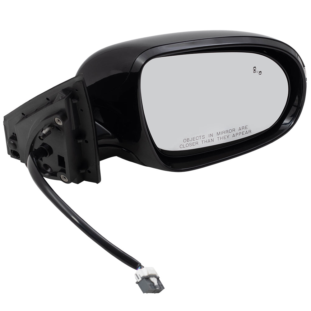 Brock Replacement Pair Side View Mirrors Compatible with 2016-2018 Sorento Driver and Passenger Set Replacement Heated Signal Memory Power Folding Blind Spot Detection fits 87610C6010 87620C6010