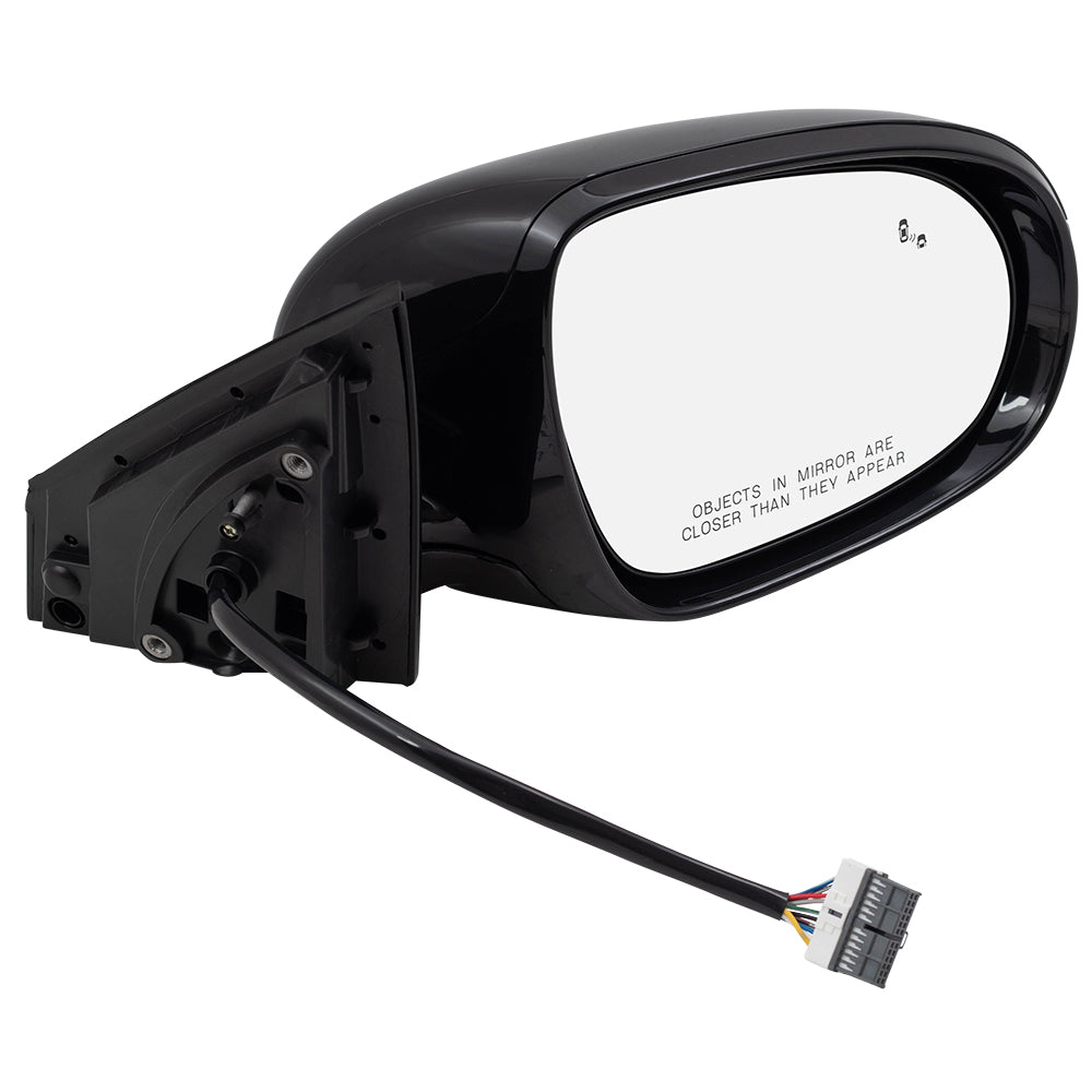 Brock Replacement Side View Mirror Compatible with 2016-2018 Sorento Passenger Replacement Heated Signal Power Folding Blind Spot Detection fits 87620 C6150 87620C6150