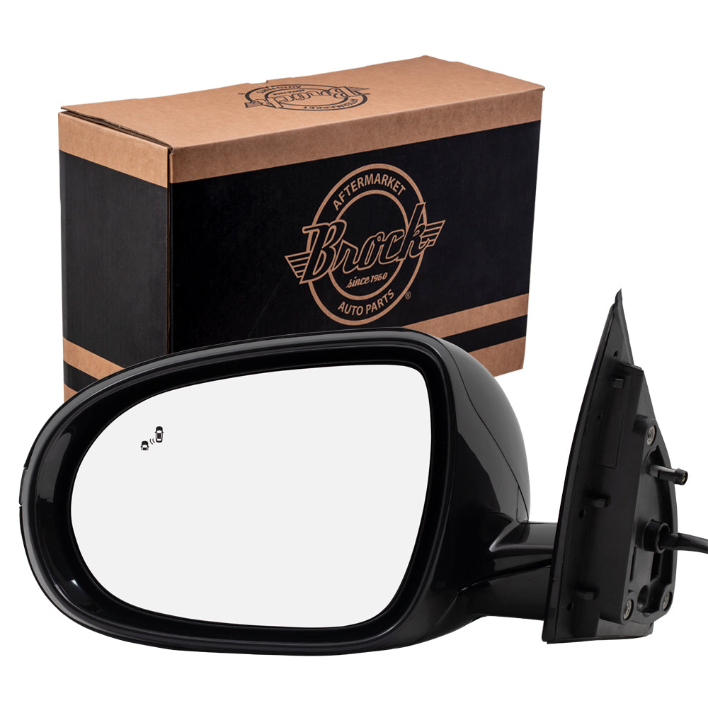 Brock Replacement Side View Mirror Compatible with 2016-2018 Sorento Driver Replacement Power Heated Signal Blind Spot Detection fits 87610C6220 87610 C6220