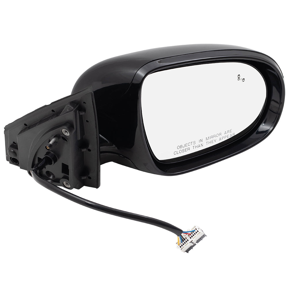 Brock Replacement Pair Side View Mirrors Compatible with 2016-2018 Sorento Driver and Passenger Set Replacement Power Heated Signal Blind Spot Detection fits 87610C6220 87620C6220